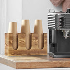 Wooden Coffee Cup and Lid Organizer - Image 7