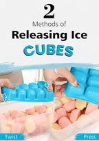 DOQAUS Ice Cube Tray with Lid and Bin - Image 3