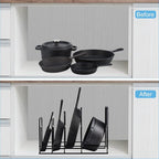 Toplife Heavy Duty Pan Organizer, 5 Tier Pot and Pan Organizer Rack - Image 5