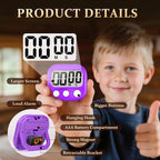 6 Pack Digital Kitchen Timer Small Classroom Timers - Image 4