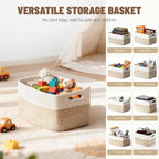5 Pack Woven Storage Baskets for Shelves, Decorative Basket Organizer Storage - Image 4