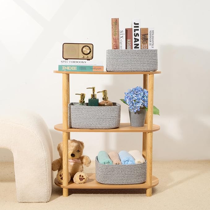 MiniArk Small Storage Baskets for Organizing | Closet Organizer Bins | Shelf - Image 6