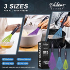 Eddeas Silicone Whisk, 500°F Heat Resistant Non Scratch Coated Whisks - Image 6