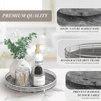 Gray Marble Lazy Susan Turntable - Image 5
