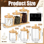 Suclain 3 Pcs Glass Coffee Container - Image 2
