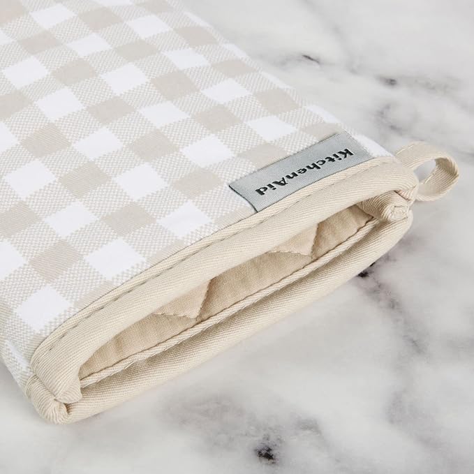 KitchenAid Gingham Oven Mitt 2-Pack Set - Image 3