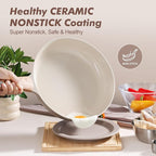 SENSARTE Ceramic Nonstick Frying Pan Skillet - Image 2