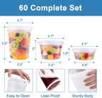 Lamosi 60 Sets Deli Containers - Image 2