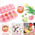 Webake Heart Shpaed Ice Cube Trays, 8-Cavity Heart Silicone Molds - Image 7