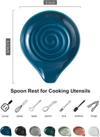 LAUCHUH Spoon Rest, Ceramic Spoon Holder - Image 2