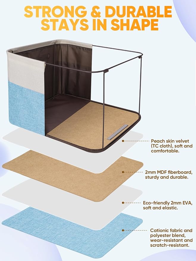 BALEINE 2 Pack Fabric Closet Storage Bins - Image 3