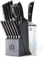 KnifeSaga Premium Knife Set 15 Pcs Quality Kitchen Knife Set by PushBoundariesforSharpness