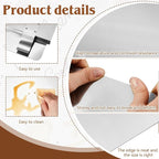 Ferraycle 2 Pack 20-1/2" W x 9" H 304 Stainless Steel Fryer Splash Guard - Image 3