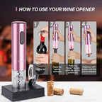 Secura Electric Wine Opener, Automatic Electric Wine Bottle Corkscrew Opener - Image 3