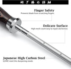 HOSHANHO Honing Rod, 10 Inch Professional Kitchen Knife Sharpener Rod, Japanese - Image 2