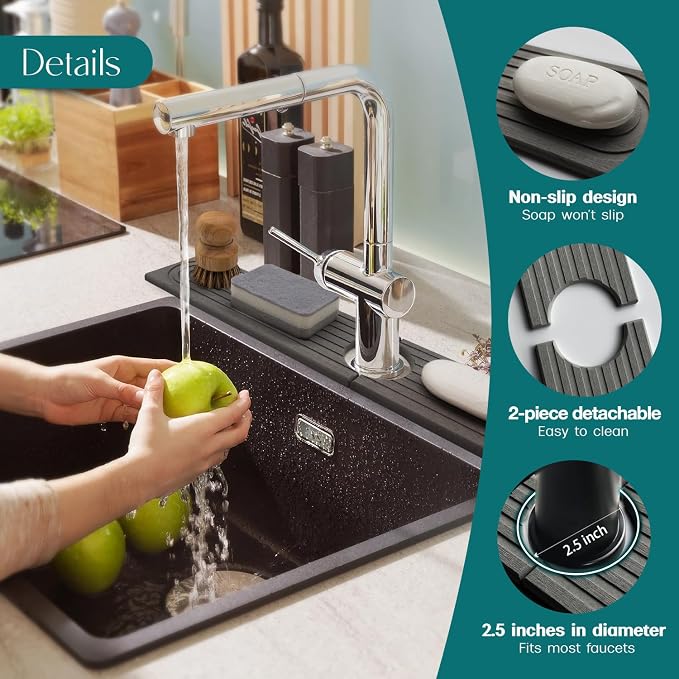 eormoe 30 inch Kitchen Faucet Absorbent Mat - Image 8