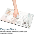 Rnivvi Coffee Mat, Hide Stain Rubber Backed Absorbent Dish Drying Pad - Image 5