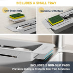 NiHome Extendable Sink Kitchen Organizer, Extra Long Telescopic Brush Storage - Image 4