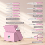imarku Pink Kitchen Knife Set - Image 5