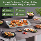 Baking Sheet with Wire Rack Set: 3 Baking Pans + 3 Cooling Racks - Image 7