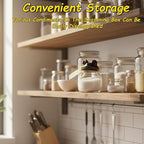 Witchy Frog Apothecary Spice Jars, Handcrafted Vintage Glass Storage Jars - Image 5
