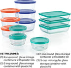 Pyrex Simply Store Glass Food Storage Containers Set, Meal Prep Containers - Image 3