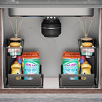 Ceetug Under Sink Organizers and Storage 2 Tier Slide Out Kitchen Cabinet by ceetug