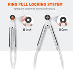 Anaeat 3 Pack 7" Mini Stainless Steel Locking Tongs - Image 4