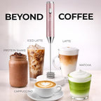 Zulay Kitchen Metal Rechargeable Milk Frother, 3 Whisk Attachments Handheld - Image 6