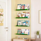 upsimples Acrylic Shelves for Wall Decor, Living Room, Floating Bookshelves for - Image 4
