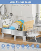 Dish Drying Rack, 304 Stainless Steel Expandable Dish Rack - Image 8