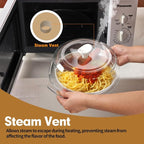 ACEPRUT New Upgrade Glass Microwave Splatter Cover - Image 6