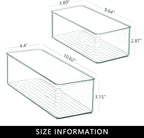 Qilinba 8 PACK Drawer Organizer Bins Bathroom Deep Drawer Silverware Organizers - Image 2
