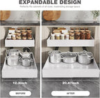 Seinloes 2 Pack Pull Out Cabinet Organizer 22" Deep, Full Extension 3 Slide - Image 3