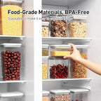 Pop Food Storage Containers Set, One Button Opening BPA-Free Food Containers - Image 4