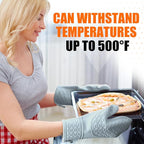 Silicone Oven Mitts, Heat Resistant 2PCS Oven Mitts - Image 7