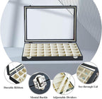 Stratalife Jewelry Organizer 40 Grid Beige Black Jewelry Tray - Image 2