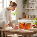 GLEAVI Beverage Dispenser with Spigot: Family Fridge Pitcher - Image 4
