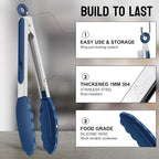 HOTEC Premium Stainless Steel Locking Kitchen Tongs - Image 4