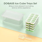DOQAUS Ice Cube Tray with Lid and Bin - Image 8