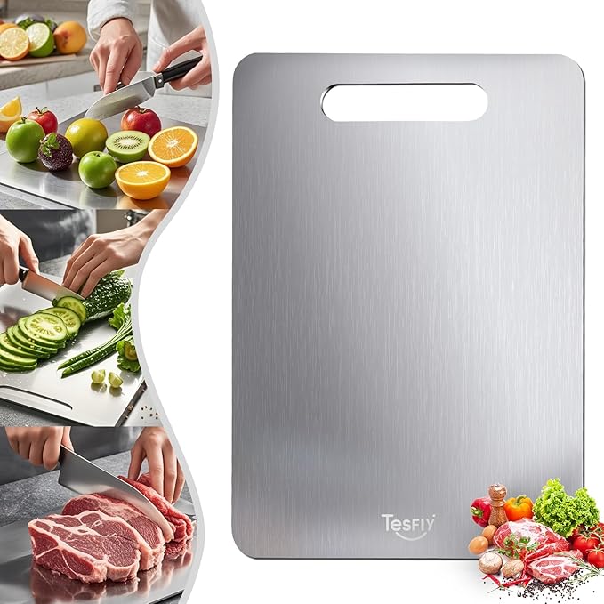 New Titanium Cutting Board -100% Pure Titanium Cutting Boards by TESFLY