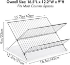 Youeon Foldable Dish Drying Rack - Image 2
