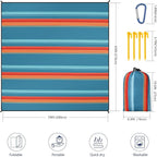 WIWIGO Beach Blanket Waterproof Sandproof Beach Mat 79" X 83"/10'x9'for 2-8 - Image 2