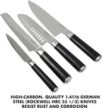 Babish 5-Piece Magnetic Forged Kitchen Knife Block Set – 1.4116 German Steel - Image 6