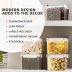 8PCS 3.2L/108 OZ Airtight Food Storage Containers - Image 5