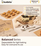 Katbite 130 Pcs Parchment Paper Sheets, 9x13 Inches Unbleached Baking Paper - Image 5