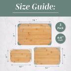 COOK WITH COLOR Non-Slip Cutting Board Set – Kitchen Essentials with Easy Grip - Image 3