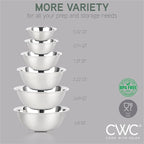 COOK WITH COLOR Stainless Steel Mixing Bowls Set - Image 3