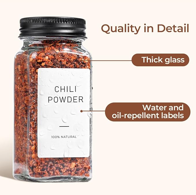 ComSaf 15Pcs 4oz Glass Spice Jars - Image 4
