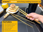 JETKONG 2 Pcs 16-Inch Heavy Duty Cooking Tweezers Extra Large Stainless Steel - Image 3